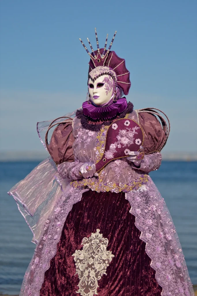 carnaval de venise costume violet