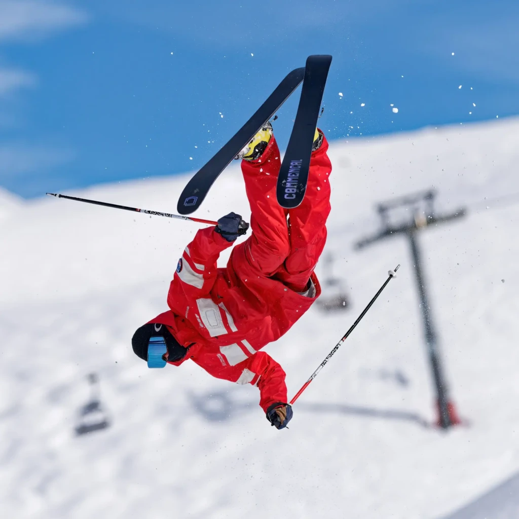 photographe sport d’hiver ski freestyle deux alpes