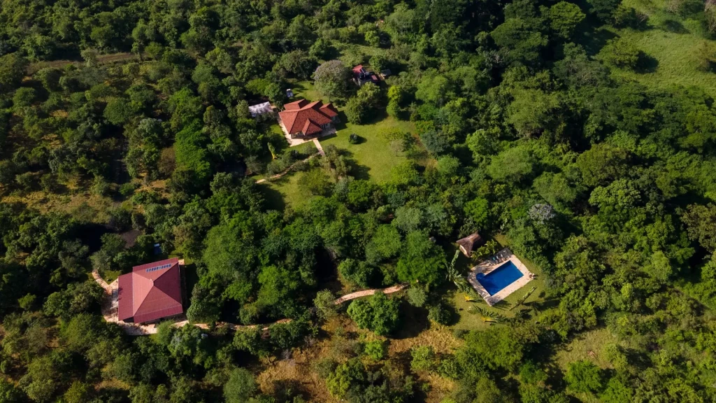 voyage photo tanzanie hébergements Meru Villas vue du ciel